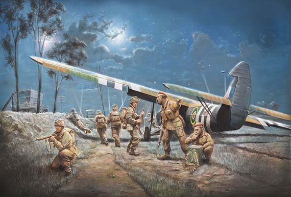 AS51 Horsa Mk I Aircraft w/13 British Paratroopers D-Day