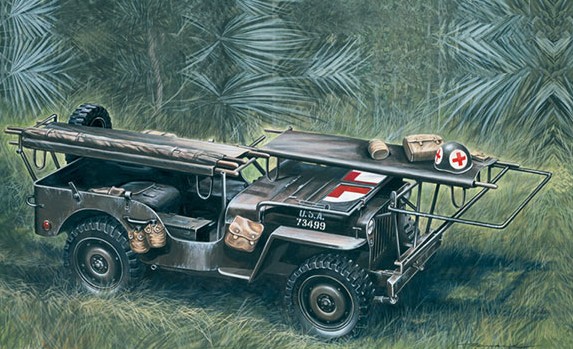 1/4-Ton 4x4 Ambulance Jeep D-Day