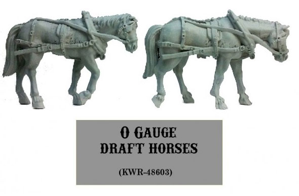 O-Gauge Draft Horses