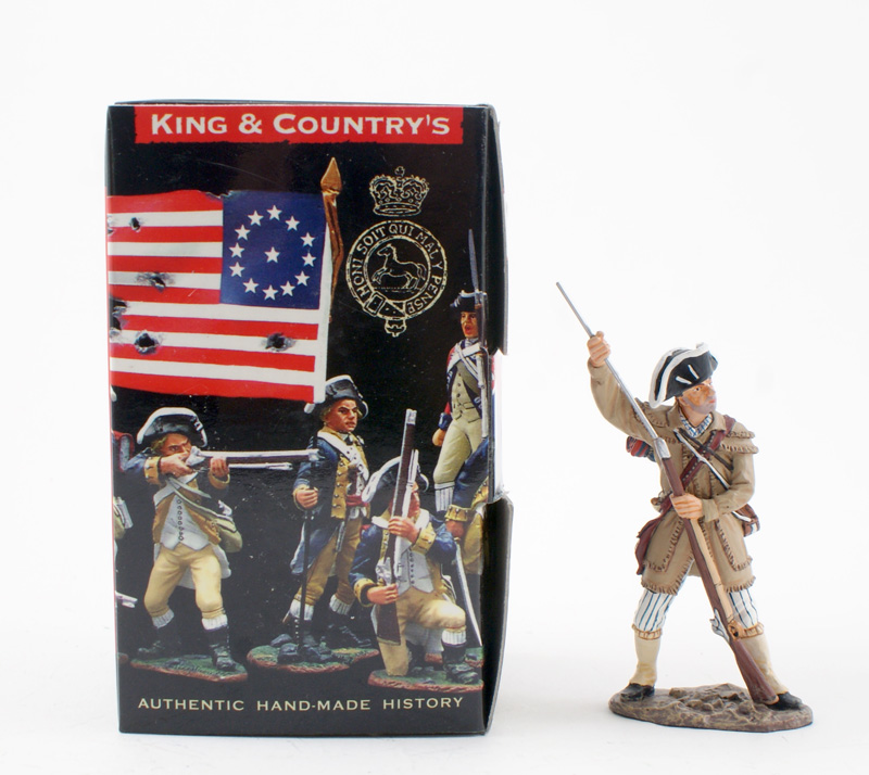 KING & COUNTRY AR055 AMERICAN REVOLUTION COLONIAL MILITIA LOADING 1 AVAILABLE OOP
