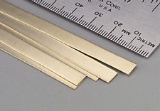 Brass Strip .016 x 1/4 x 12 - 1 pc.