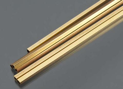 Square Brass Tube .014 Wall - 3/16 x 12- 1 pc.