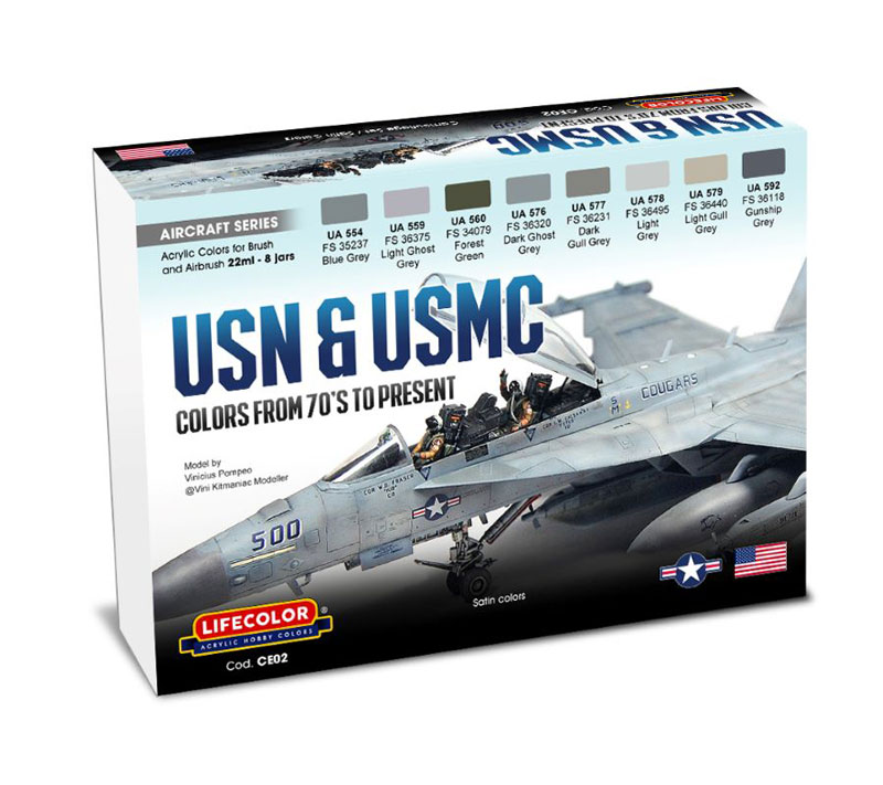 USN & USMC 1970 - Present Camouflage Acrylic Set