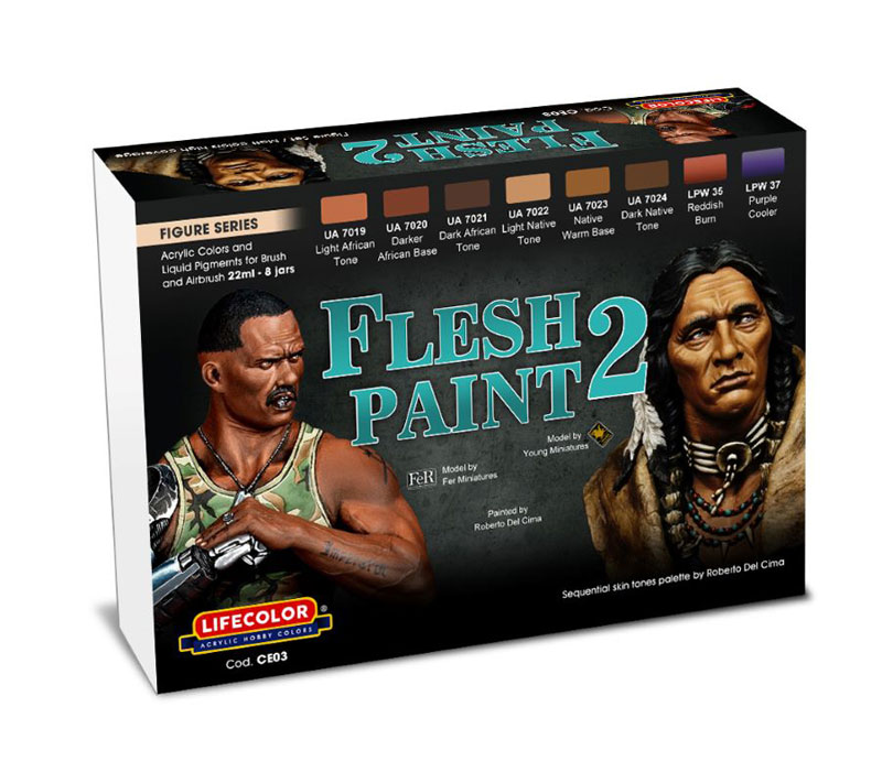 Flesh Paint 2 Figure Acrylic Set