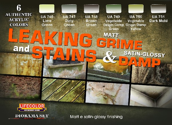 Leaking Grime Matt - Stains & Damp Satin Glossy Diorama Acrylic Set