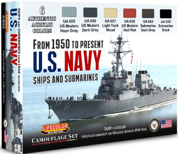 Ships & Submarines 1950-Present Camouflage Acrylic Set