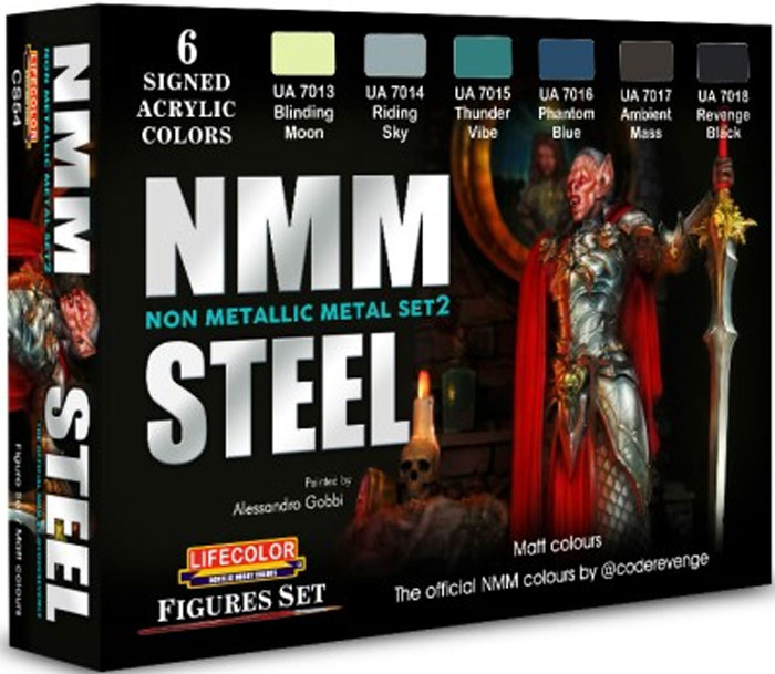 Steel Non-Metallic Metal Set 2 Matt Colors Figures Acrylic Set