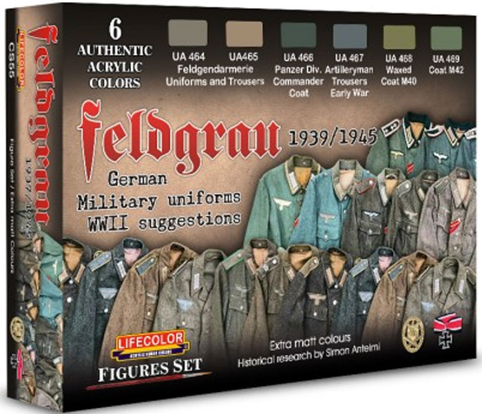 Feldgrau WWII German Uniforms 1939-45 Acrylic Set