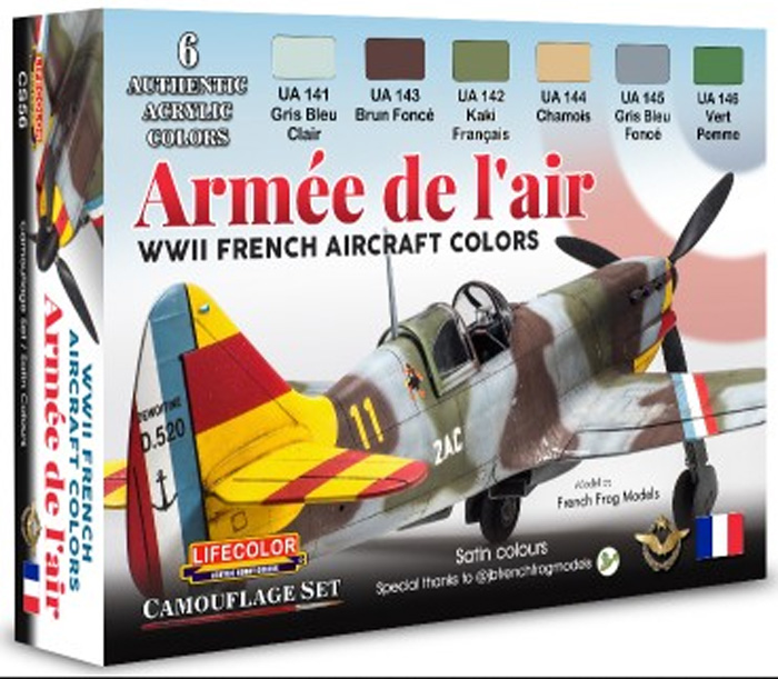 WWII French Aircraft Camouflage Acrylic Set