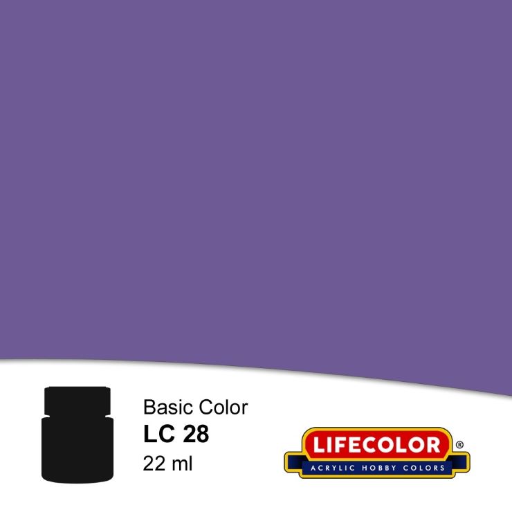 LifeColor Matt Violet Acrylic (22ml Bottle)