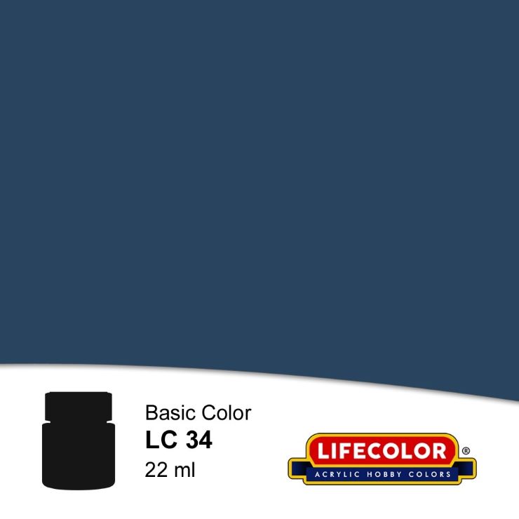 LifeColor Matt Royal Blue FS35050 Acrylic (22ml Bottle)