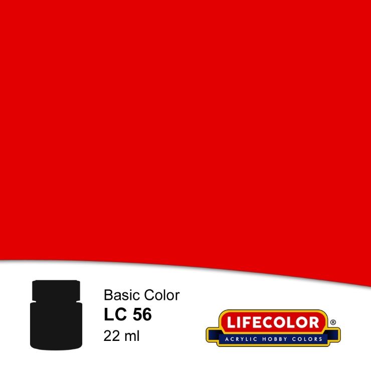 LifeColor Gloss Red FS11302 Acrylic (22ml Bottle)