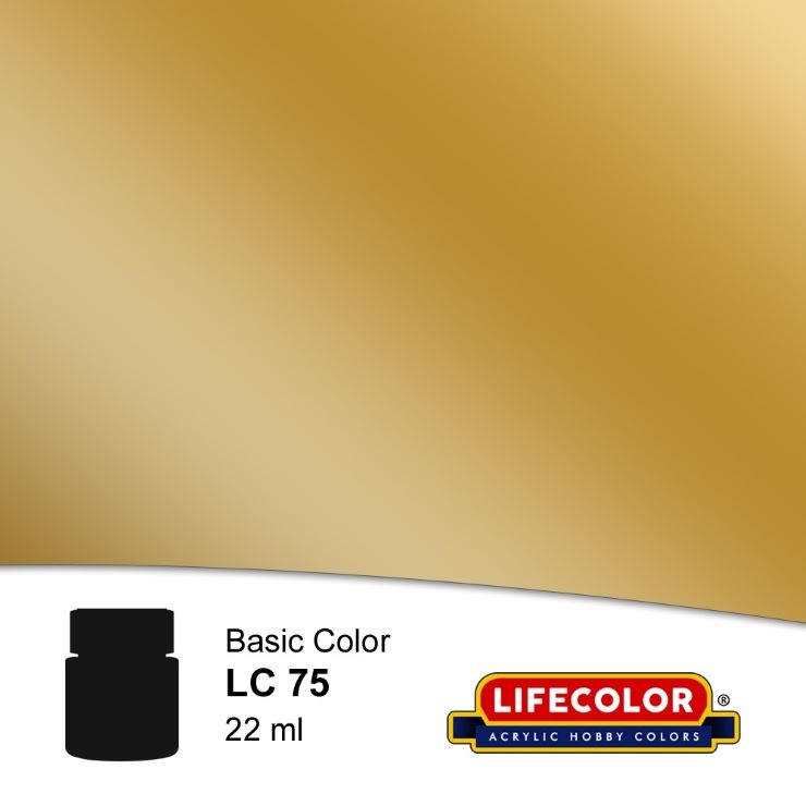 LifeColor Gloss Gold FS17178 Acrylic (22ml Bottle)