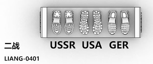 Shoeprint Tools - WWII USSR USA & GERMANY