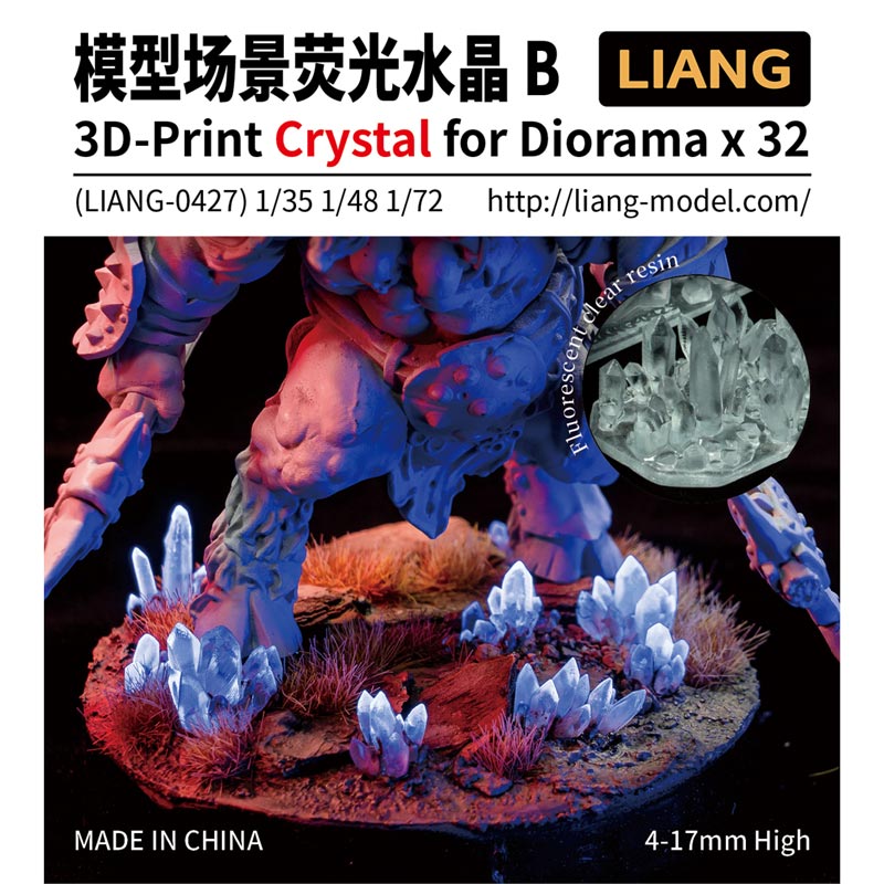 Crystal for Diorama size B x 32 - 3D-printed
