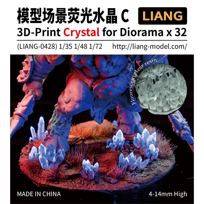 Crystal for Diorama size C x 32 - 3D-printed