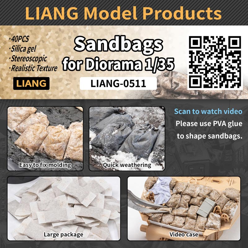 Sandbags for Dioramas x40
