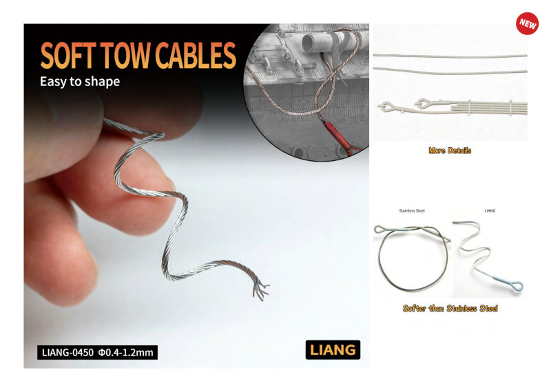 Liang Model Soft Tow Cables 0.4mmx1m