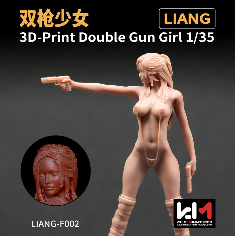 Liang 3D-Print Double Gun Girl