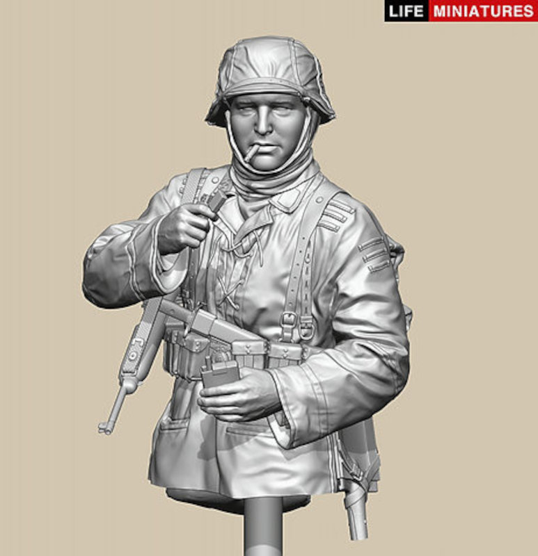 Ambush at Poteau Rifleman with captured M1 carbine Battle of the Bulge 1944 Bust