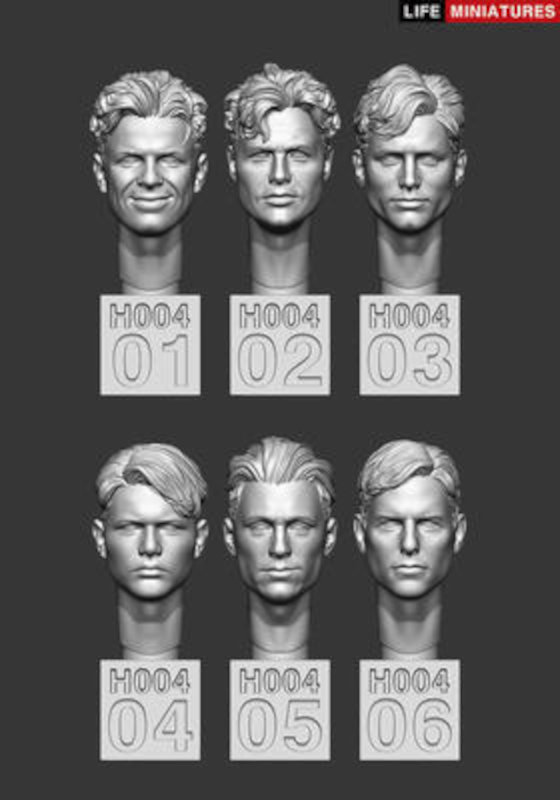 Life Miniatures Bare Heads Set No.1