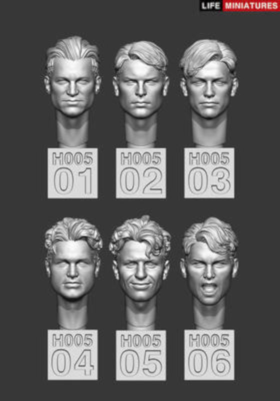Life Miniatures Bare Heads Set No.2