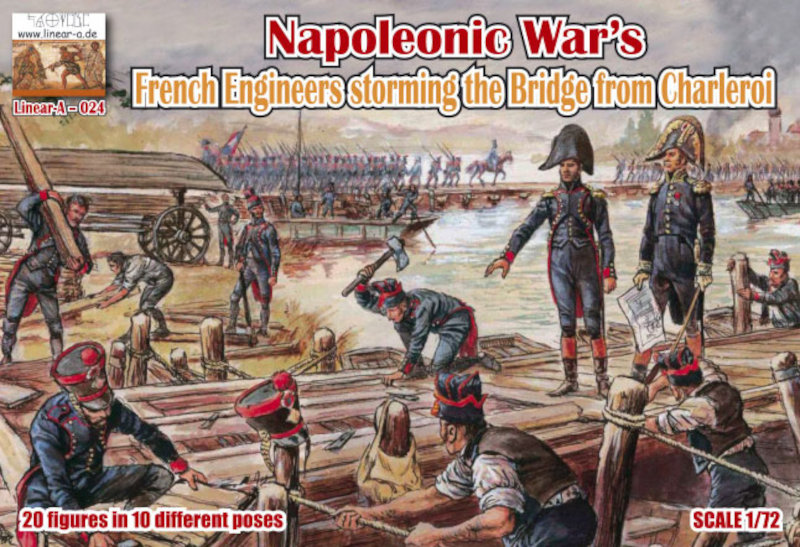Linear A Napoleonic Wars French Engineers storming the Bridge from Charleroi Set 1