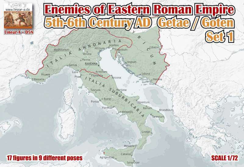 Linear A Enemies of Eastern Roman Empire 5th-6th Century AD Set 1 Getae / Goten