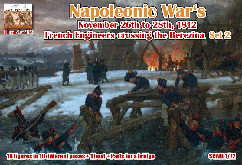 Linear A Napoleonic Wars French Engineers crossing the Berezina Set 2