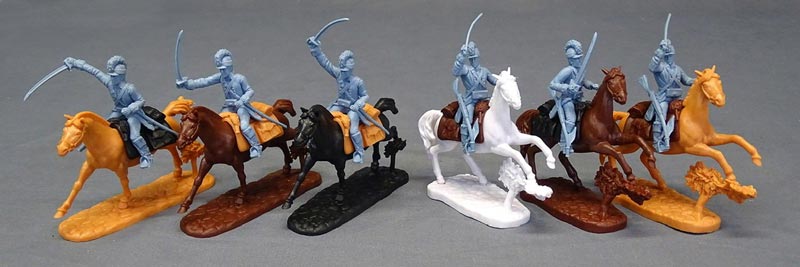 American Revolution Cavalry in Blue