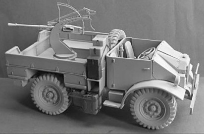 WWII Italian CMP Ford F15 Military Truck w/20mm Breda Gun Mod 39 (Resin)