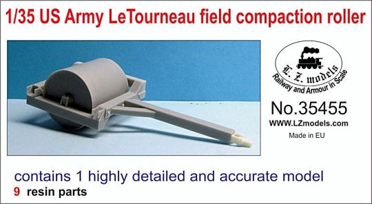US Army Letourneau Field Compaction Roller for MNA & LZM (Resin)