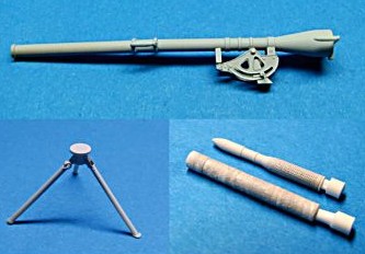 WWII US Army 75mm Recoilless Rifle T21 w/Tripod (Resin)