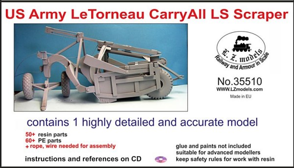 US Army LeTorneau CarryAll LS Scraper (Resin)
