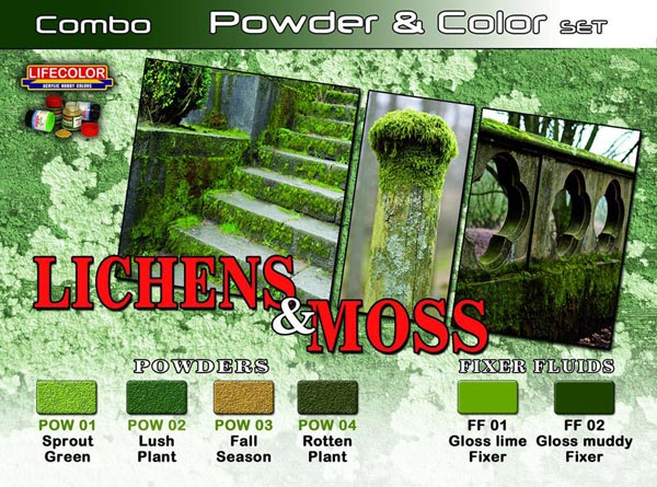 Lichens & Moss Powder & Color Set