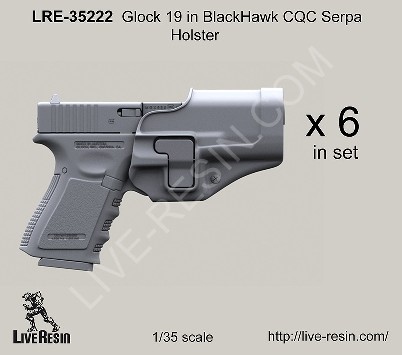 Glock 19 Pistol w/Blackhawk CQC Serpa Holster (6)
