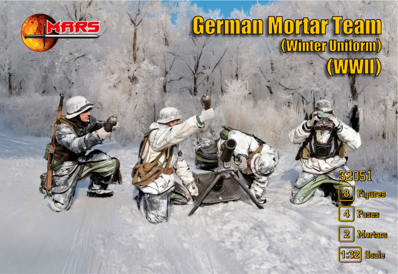 Mars WWII German Mortar Team Winter Uniform