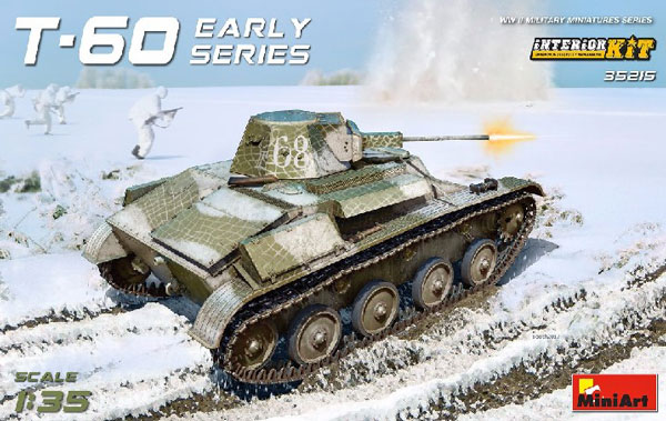 WWII Soviet T60 Early Series Light Tank w/Full Interior