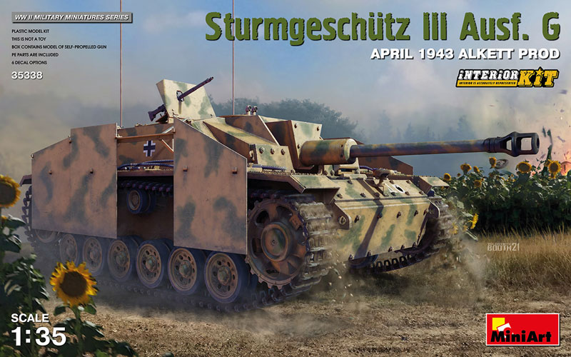 Miniart WWII StuG III Ausf G Apr 1943 Alkett Production Tank