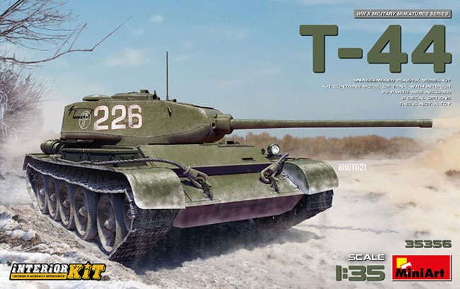 WWII T44 Soviet Medium Tank w/Full Interior