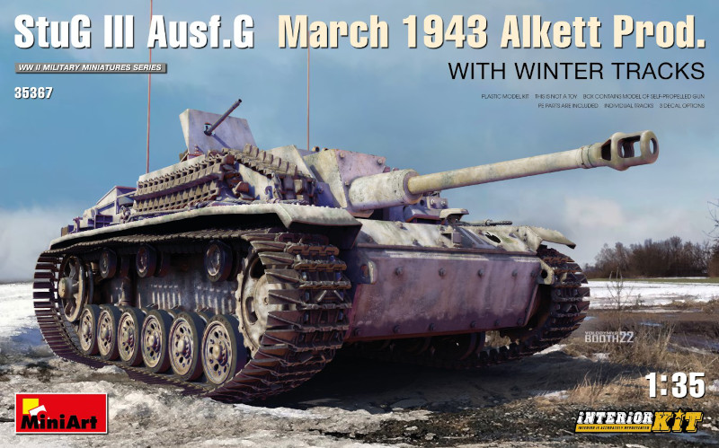 StuG III Ausf. G March 1943 Alkett Prod w/Winter Tracks. Interior Kit