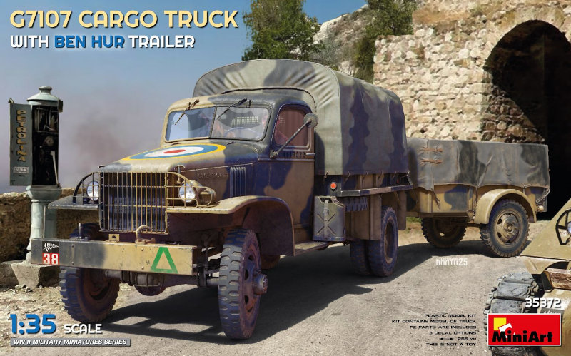 MiniArt G7107 1,5T 4x4 Cargo Truck With Trailer