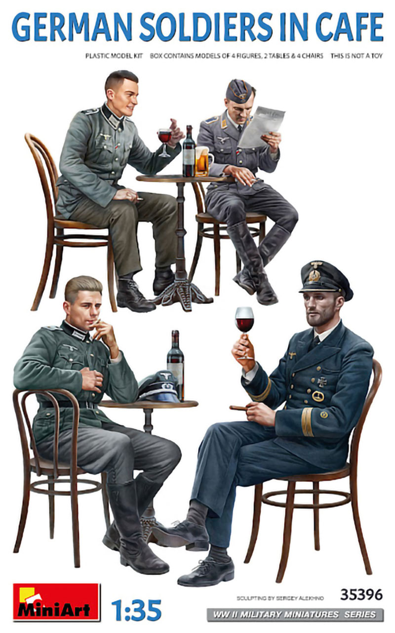 German Soldiers in Cafe