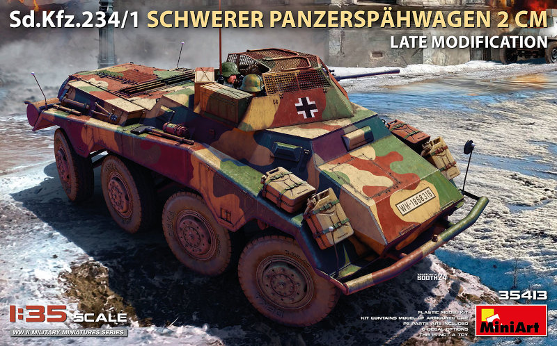 Sd.Kfz.234/1 Schwerer Panzerspähwagen (2 cm). Late Mod