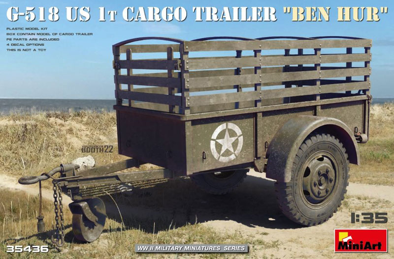 G518 US 1-Ton Ben Hur Cargo Trailer