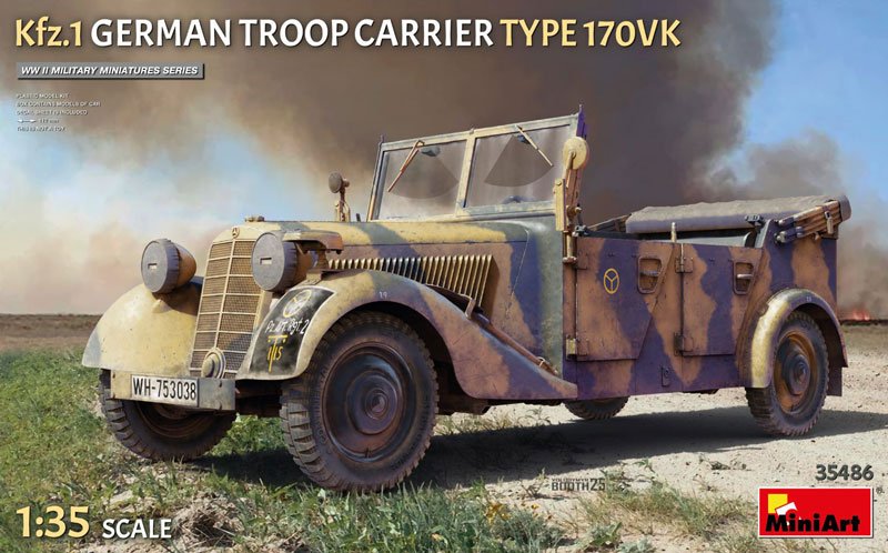 Miniart Kfz.1 German Troop Carrier Type 170VK