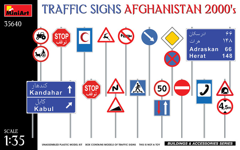 Traffic Signs Afghanistan 2000