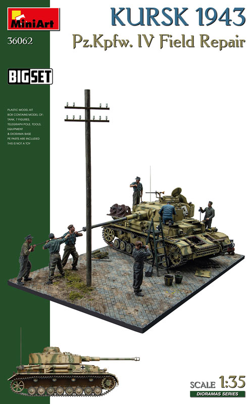 Miniart Big Set Kursk 1943 - Panzer Pz.Kpfw.IV Field Repair