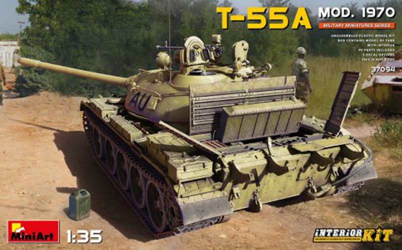 Soviet T55A Mod 1970 Tank with Full Interior
