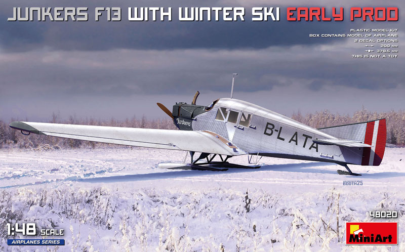 Miniart Junkers F.13 with Winter Ski - Early Production